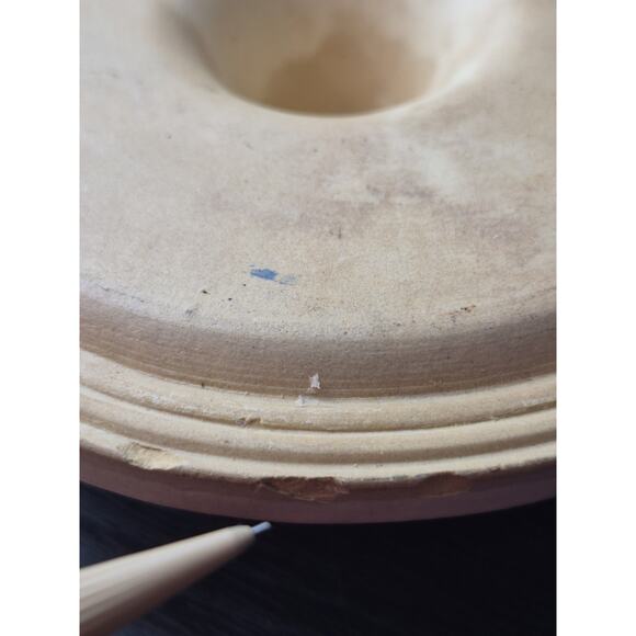 Crock Pottery Replacement Lid 5.75" D White Stoneware American Canning - Picture 5 of 9